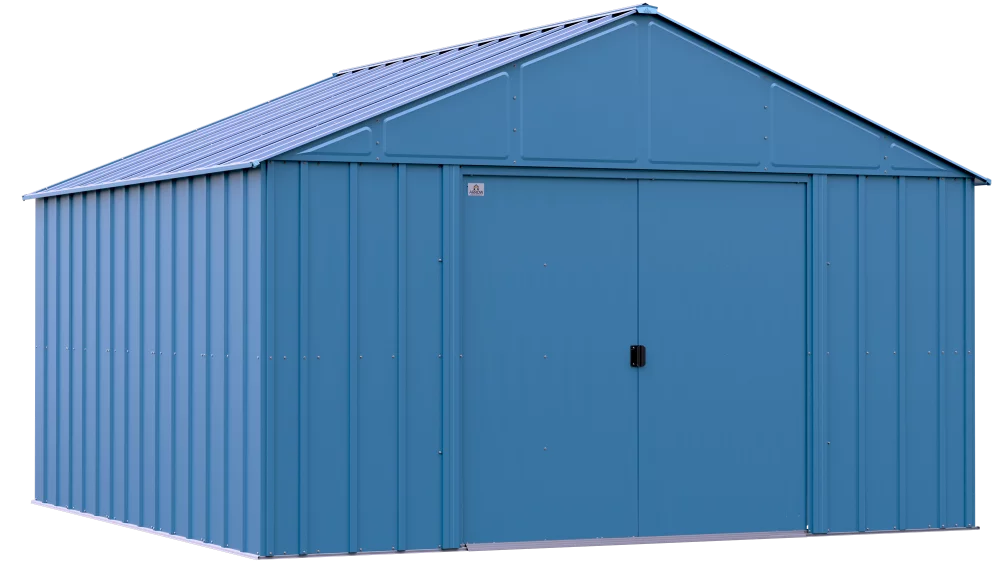 Arrow Classic Metal Shed, 12 x 12, Blue Grey