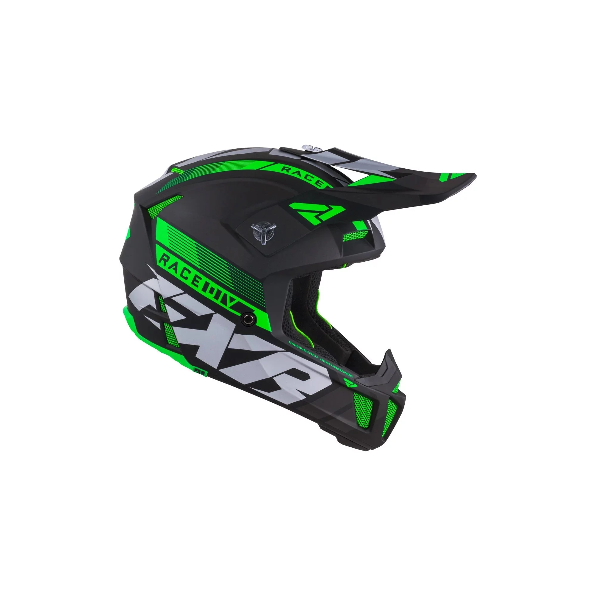 FXR  Clutch Boost Helmet Lightweight D-Ring Buckle Nose Guard Ventilated Lime - X-Small - 210619-7000-04