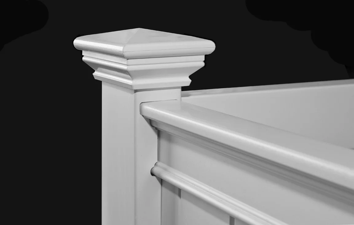 New England Arbors Square Vinyl Kensington Planter with Trellis