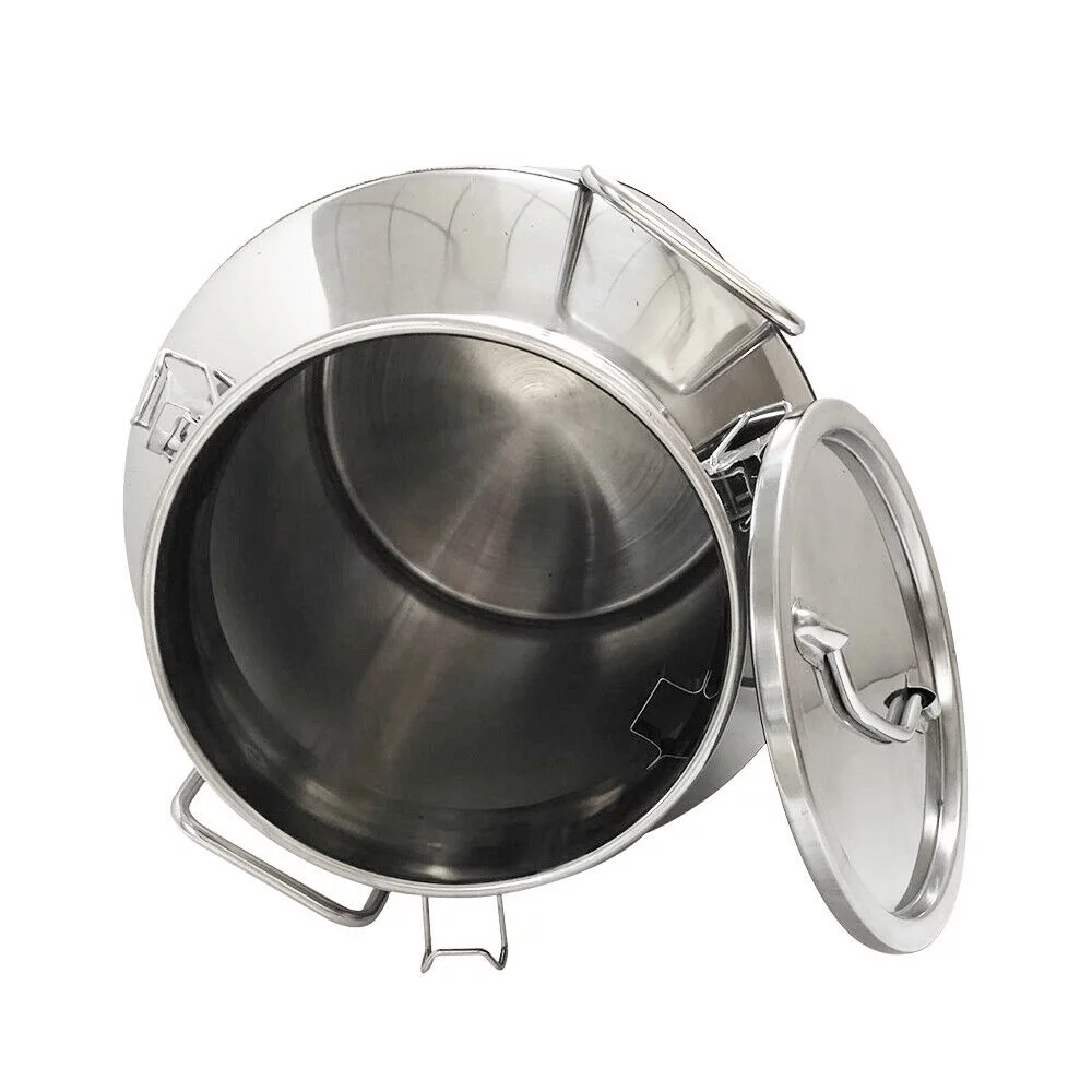 40L/10.56 Gallon Stainless Steel Milk Can - Heavy Duty Farm Milk Jug Milk Bucket