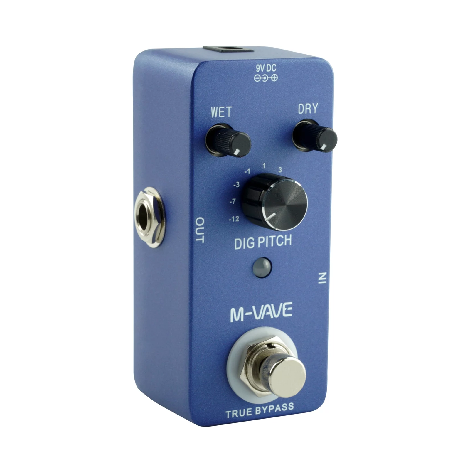Meterk M-VAVE DIG Guitar Effect Pedal with True Bypass 9 Types Zinc Alloy Shell Mini Single Type