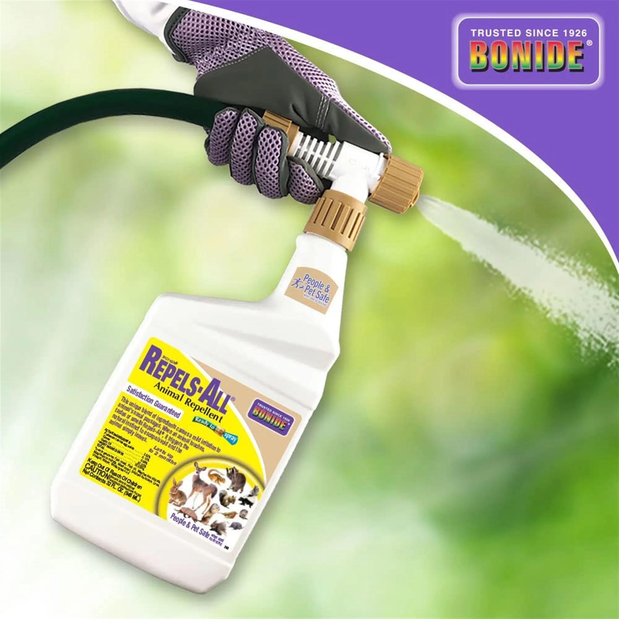 Bonide 240 Ready to Spray Repels All Animal Repellent, 32-Ounce
