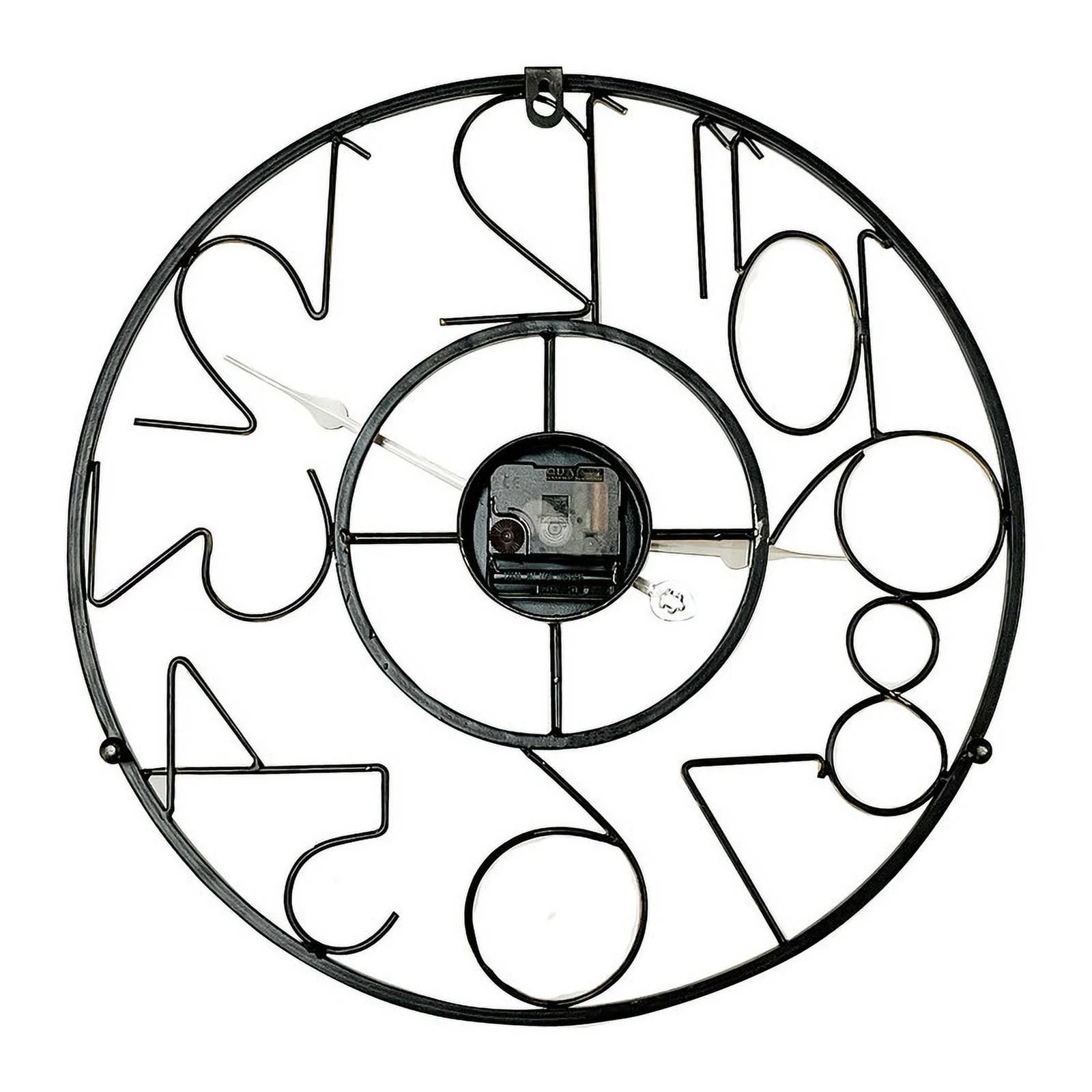 Karina Metal Round Modern Farmhouse Wall Clock