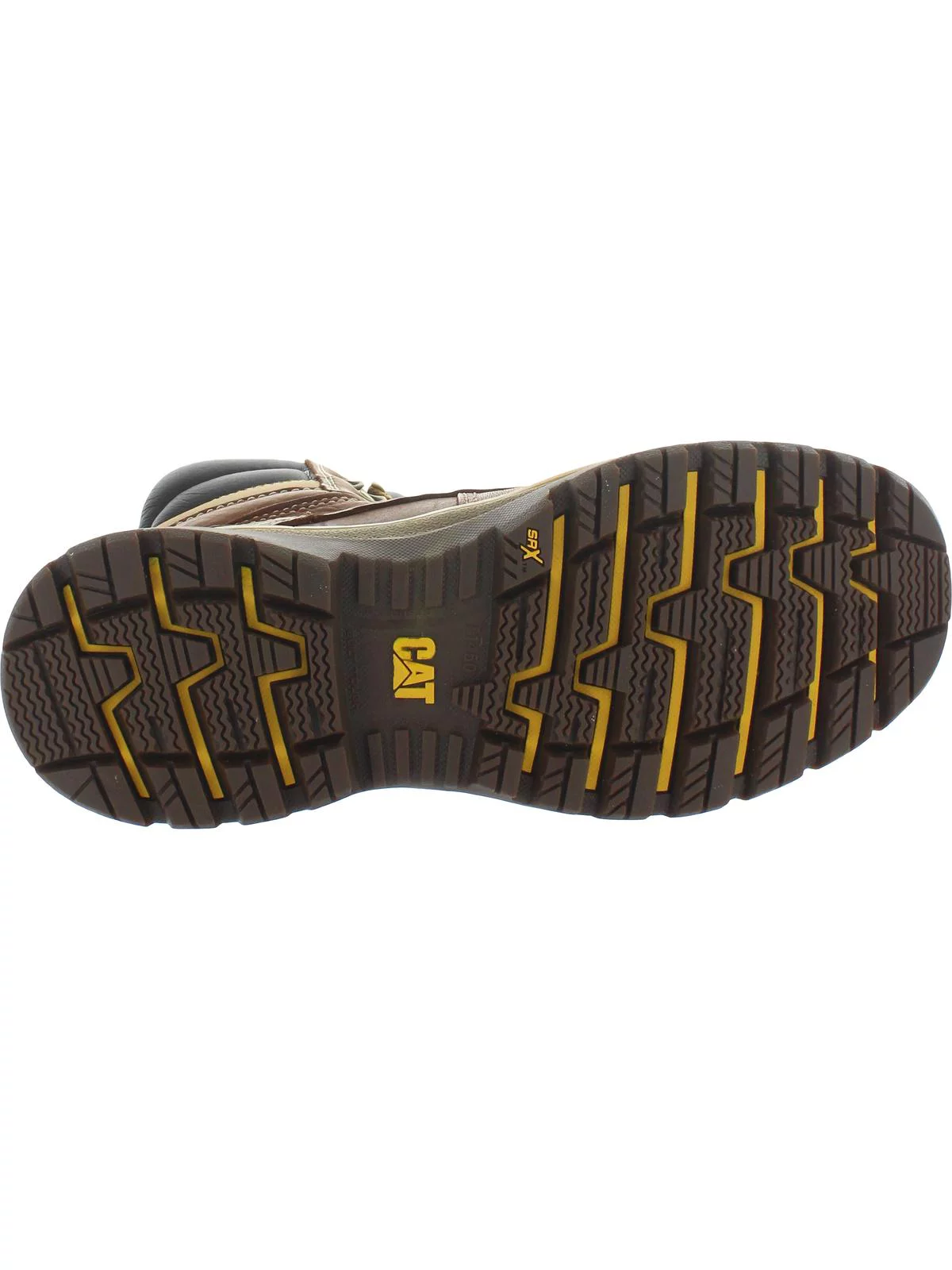 Caterpillar Mens Fairbanks ST Leather Steel Toe Work Boots Brown 12 Wide (E)