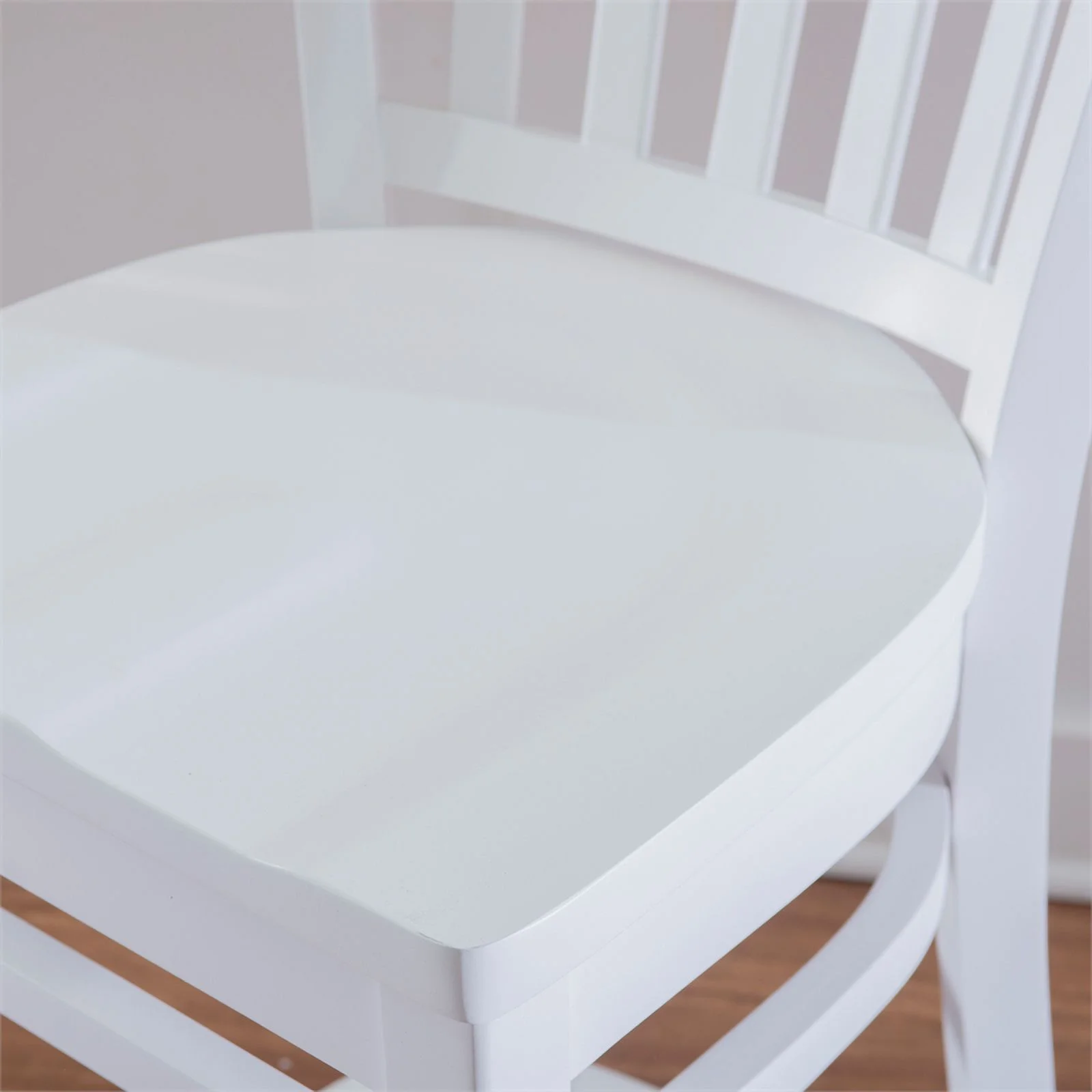 Linon Zane Solid Beechwood Set of 2 Curved Slat Back 24