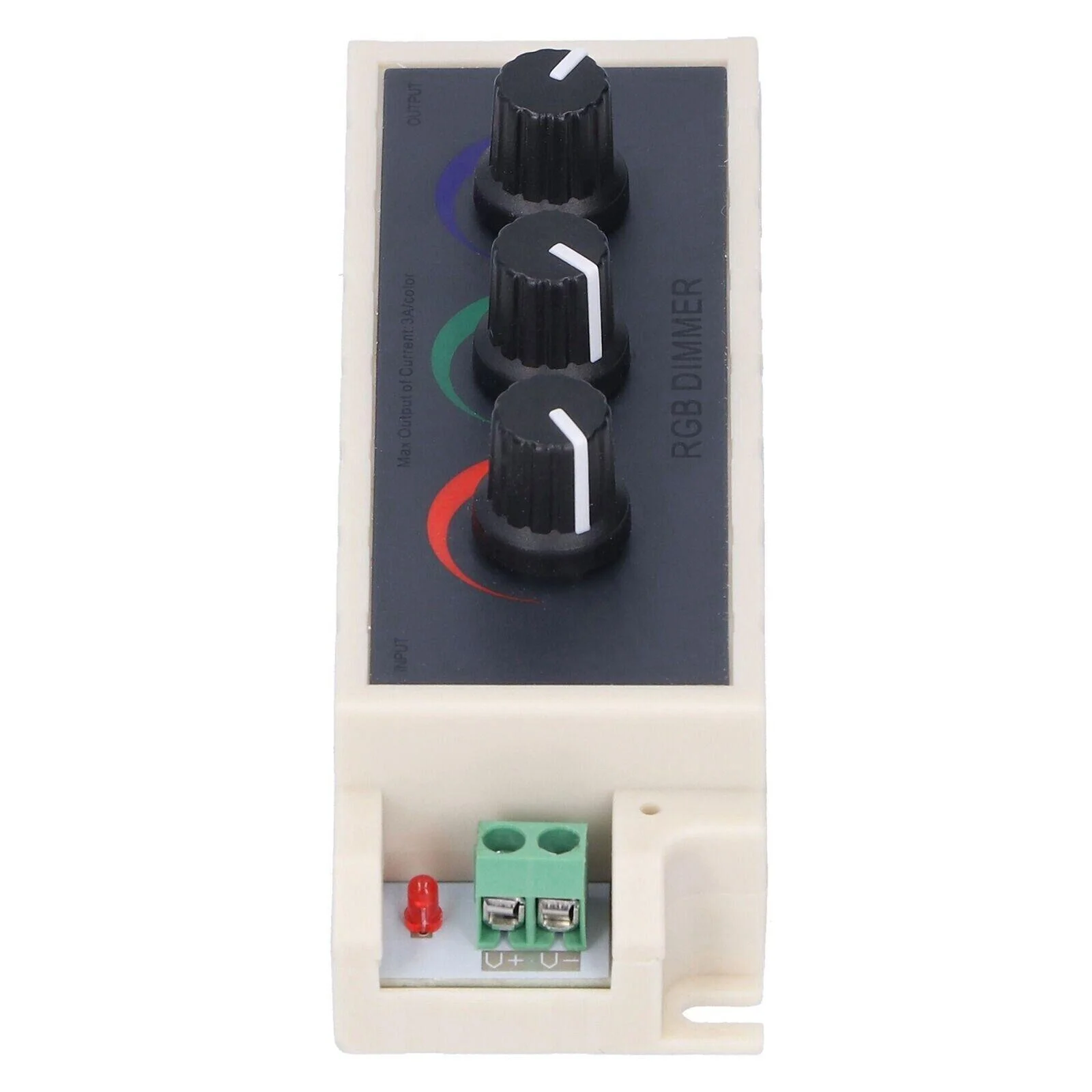 DC 12V-24V RGB LED Light Dimmer Knob Controller Switch 3‑Channel Brightness Adjust Smart LED Light Dimmer