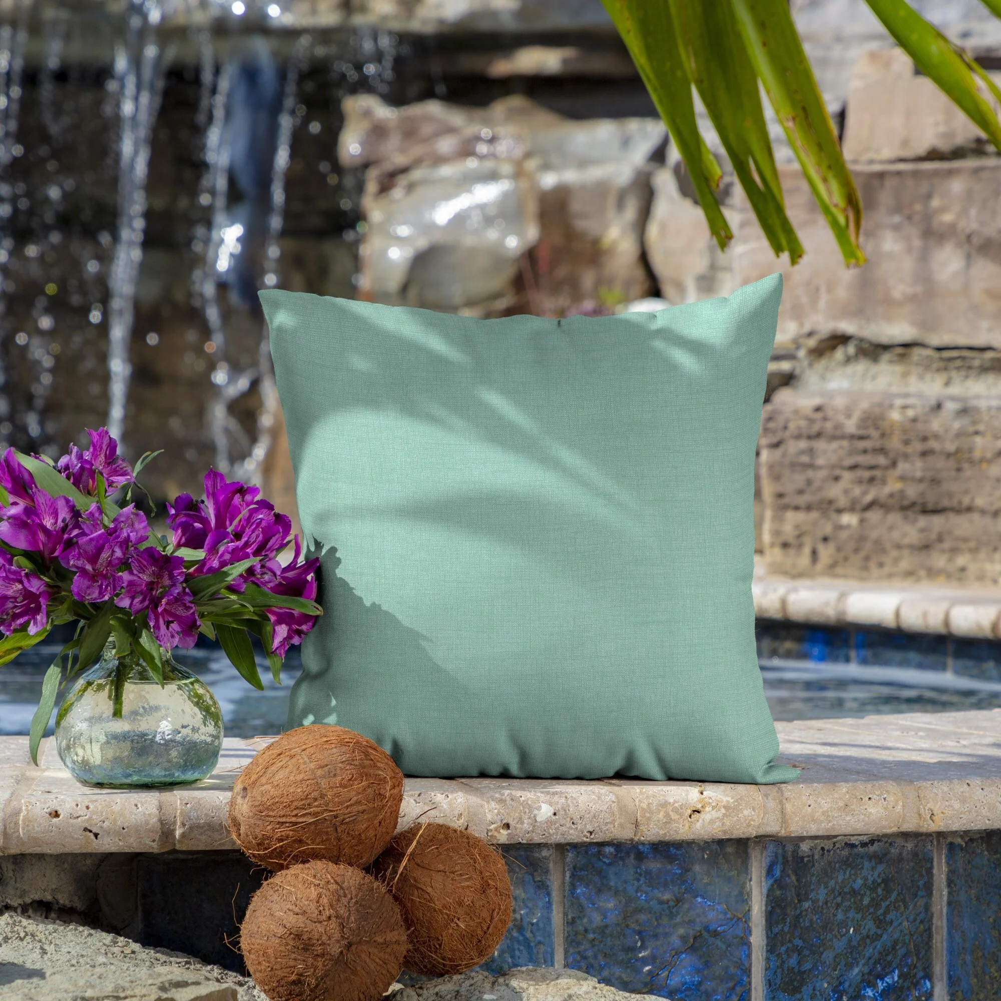 Arden Selections  Throw Pillow Aqua Leala 4 Count