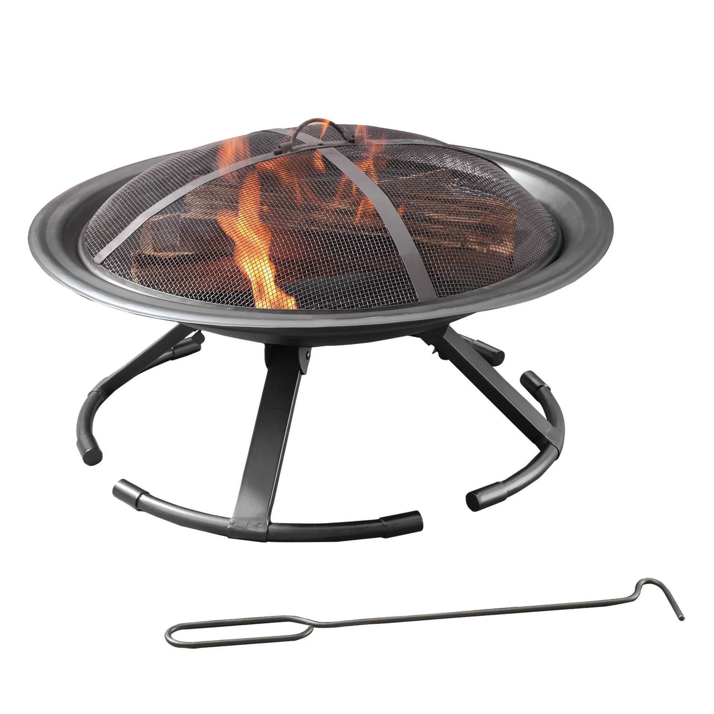 Pleasant Hearth OFW100RFN Stow and Go Wood Burning Fire Pit