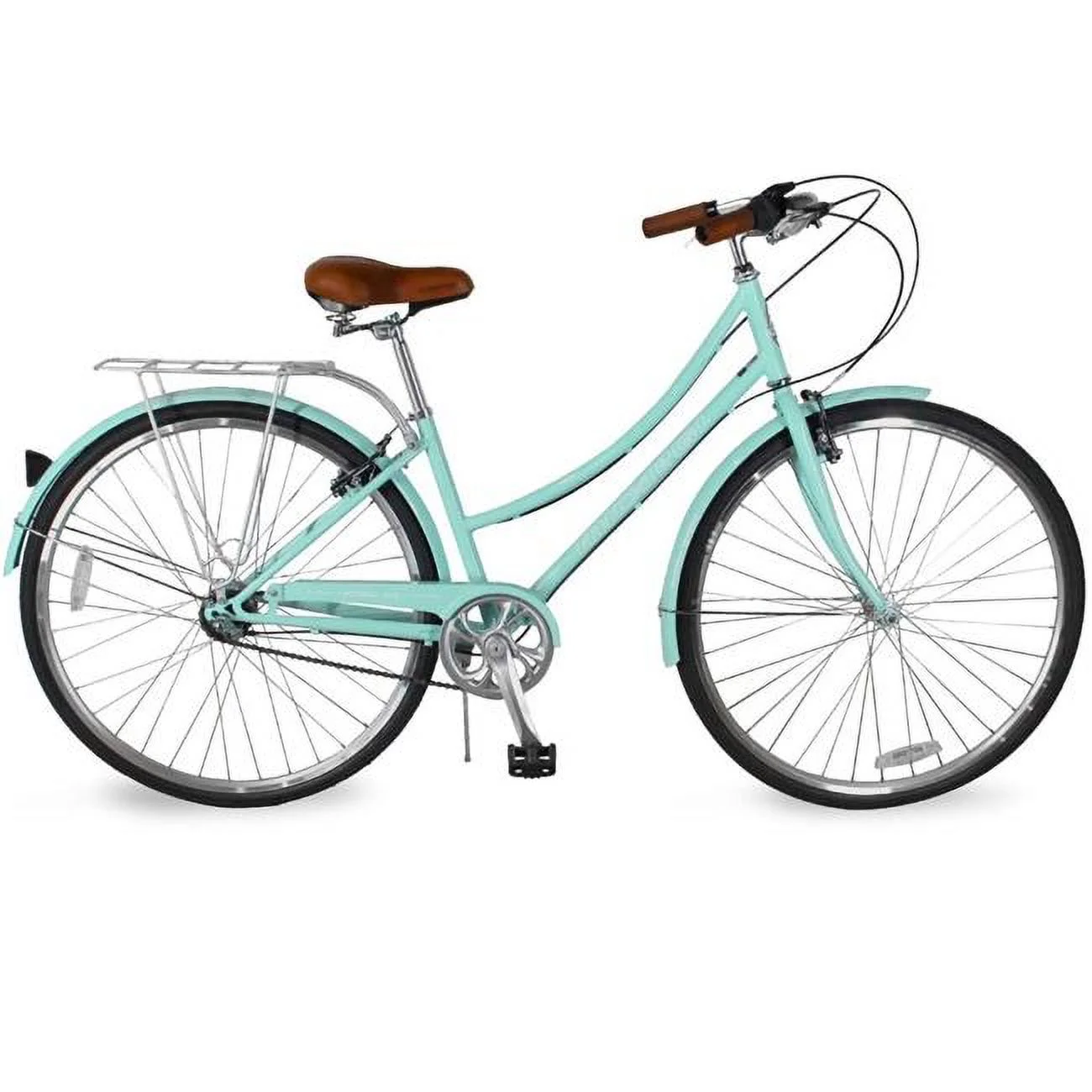 39 in. 700C V7 Ocean Blue Roasca-7SP City Bike