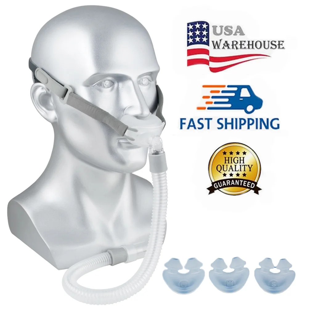 Fencia Comfortable Nasal Mask with 3 Size Pillow (S, M, L Size all Including) A Complete Set