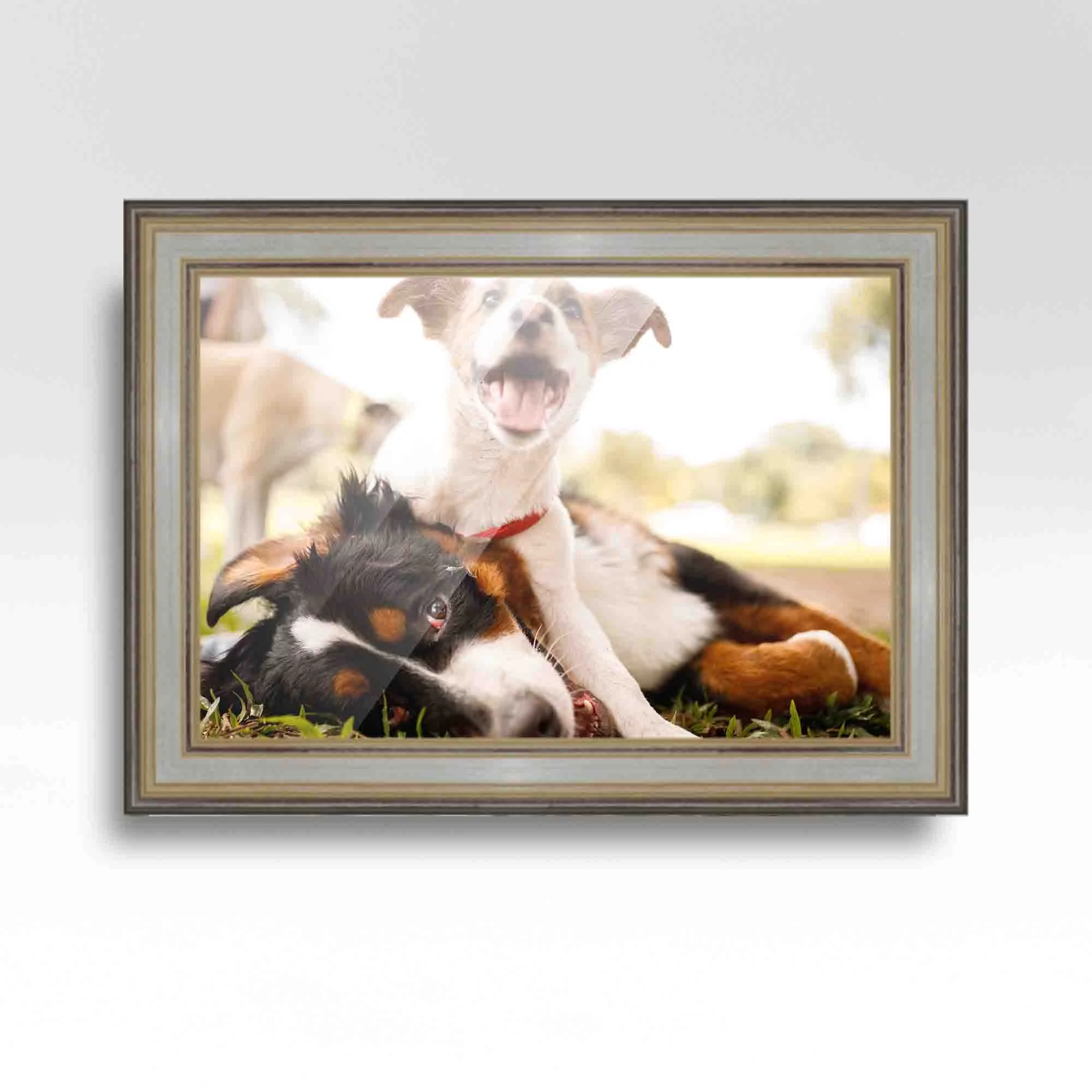 14x24 Frame Silver Real Wood Picture Frame Width 2 inches | Interior Frame Depth 0.5 inches |