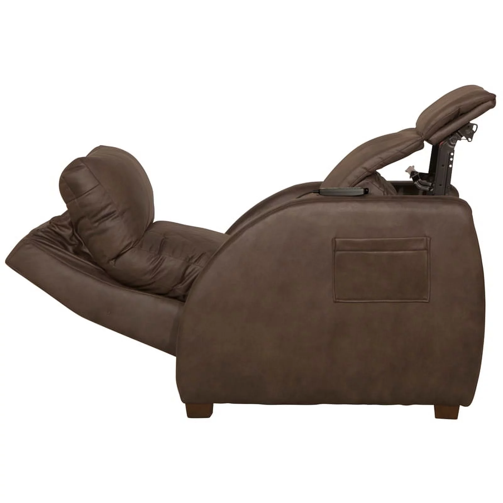 Catnapper Unwind Power Zero Gravity Recliner in Brown Polyester Fabric