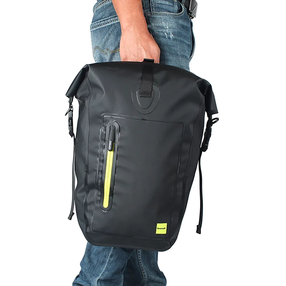 25L Waterproof Bike Bicycle Rear Rack Pannier Bag Cycling Rear Seat Bag Shoulder Bag