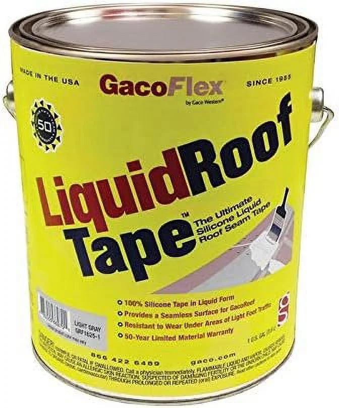 GacoFlex Light Gray Silicone Roof Tape 1 gal. - Total Qty: 4