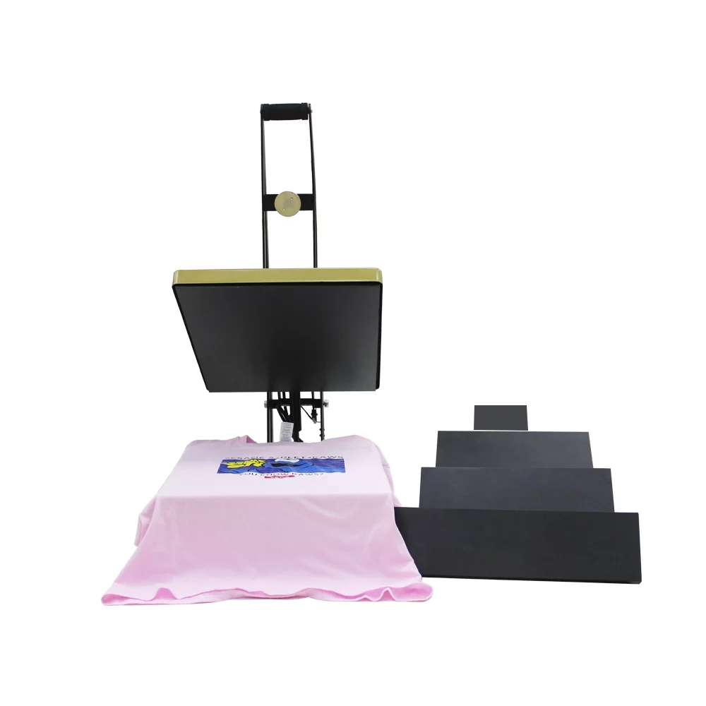 PreAsion Semi-auto Magnetic Hot Stamping Machine Heat Press Transfer with 5 Bottom Plates