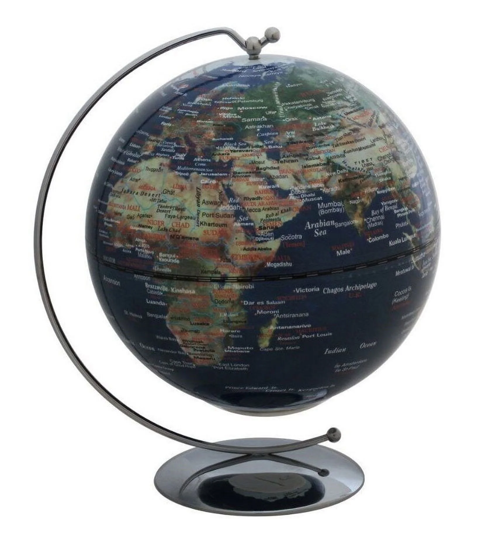Hillary Illuminated World Globe - 5