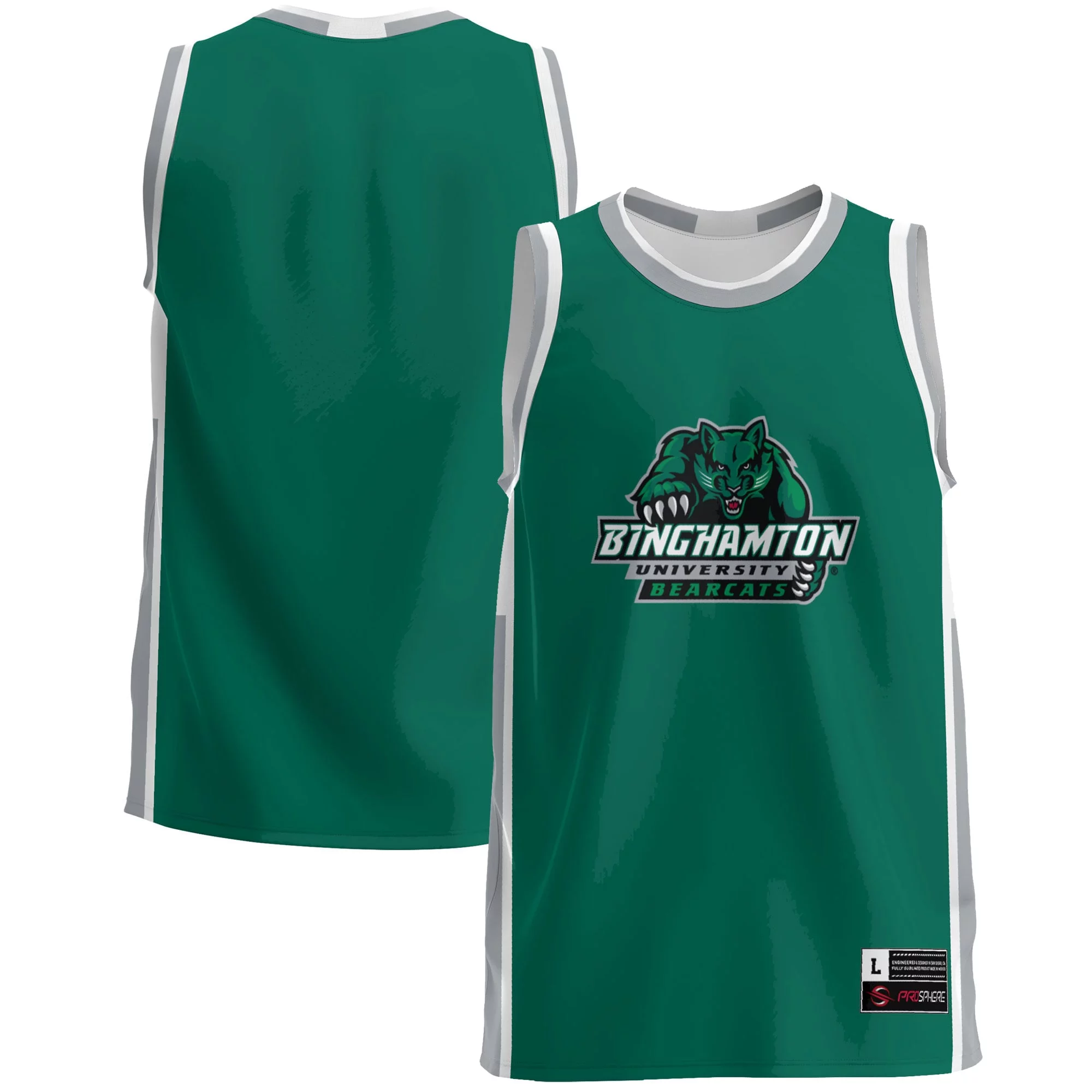 Men's GameDay Greats  Green Binghamton Bearcats  Lightweight Basketball Jersey