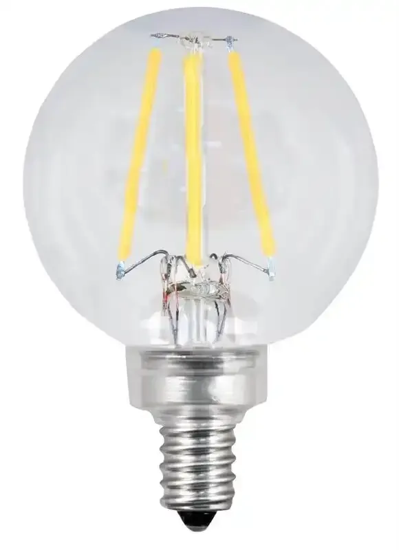 Feit Electric BPG1660/927CA/FIL 2-Pack LED Globe Bulb G16-1/2 Lamp 60 W Equivalent E12 Lamp Base Dimmable