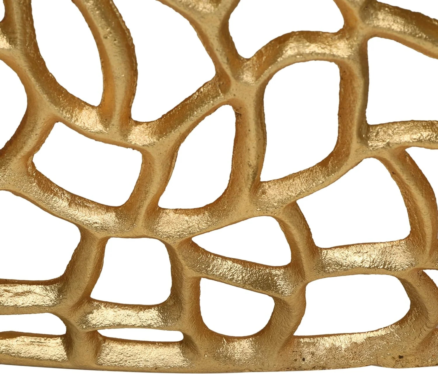 Modern Solid Aluminum Mesh Coffee Table, Mesh Round Cocktail Table