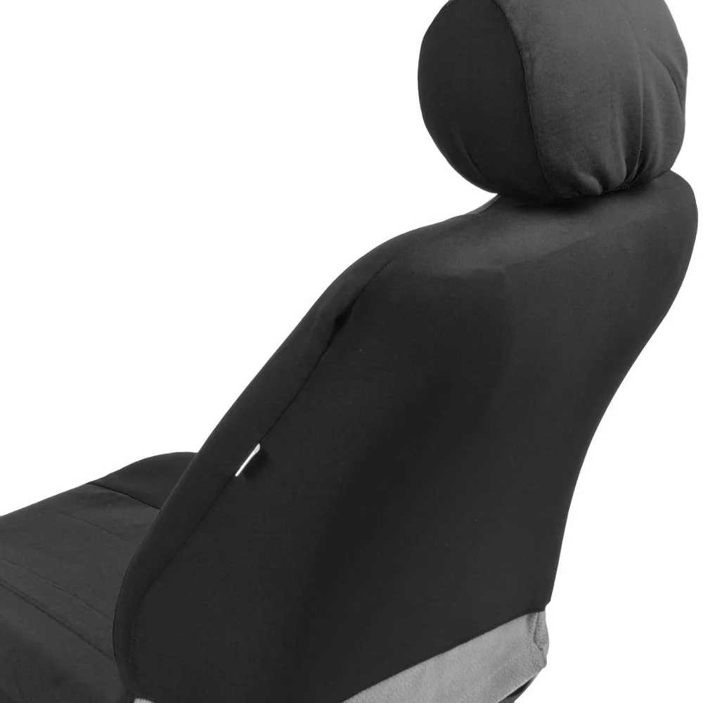 PolyCloth Car Seat Covers, 2-Tone Split Bench Easy Wrap Full Set-9pc