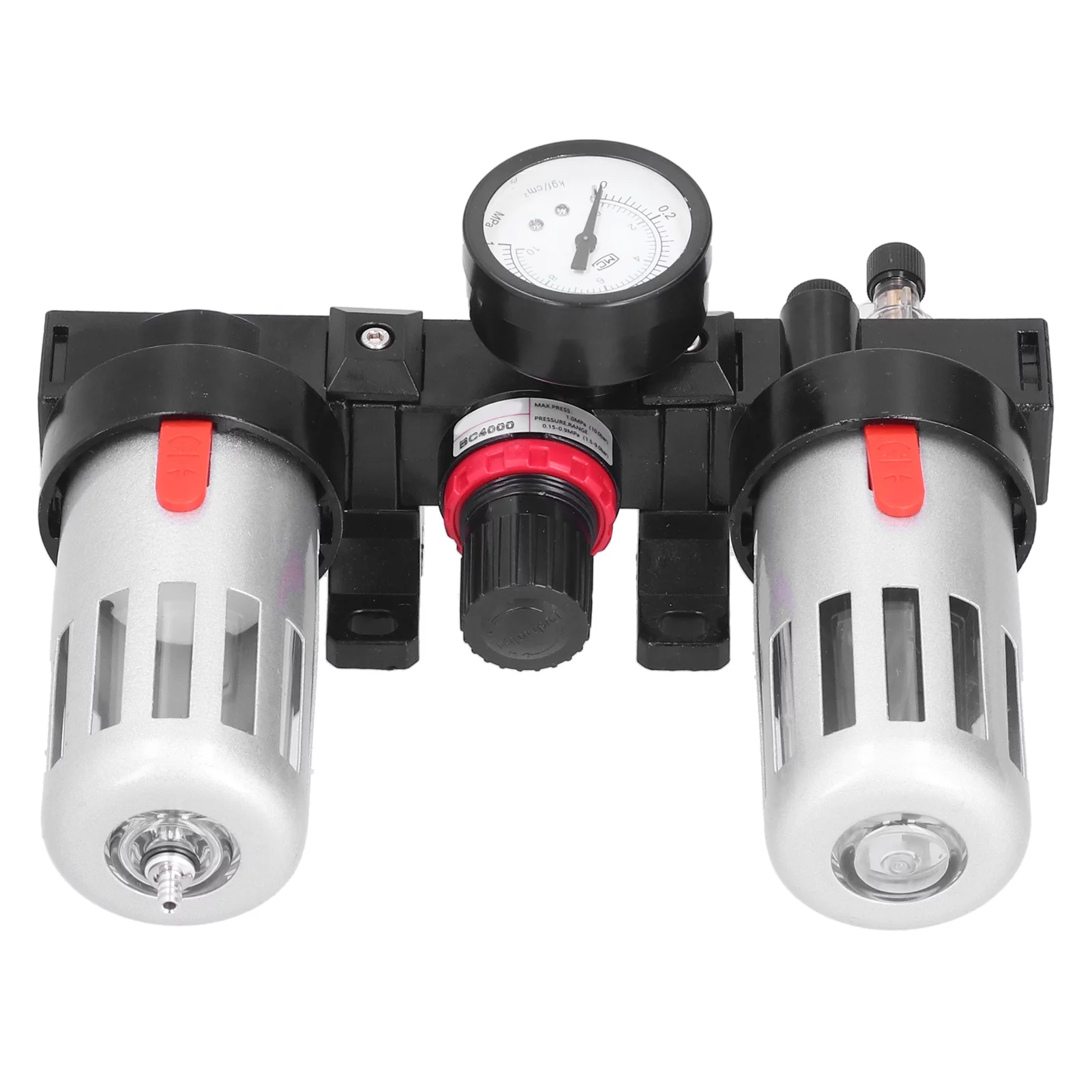 Pneumatic Parts Air Filter Pressure Regulator Kit Compressor Treatment Pneumatic Lubricator PT 1/2 BC4000