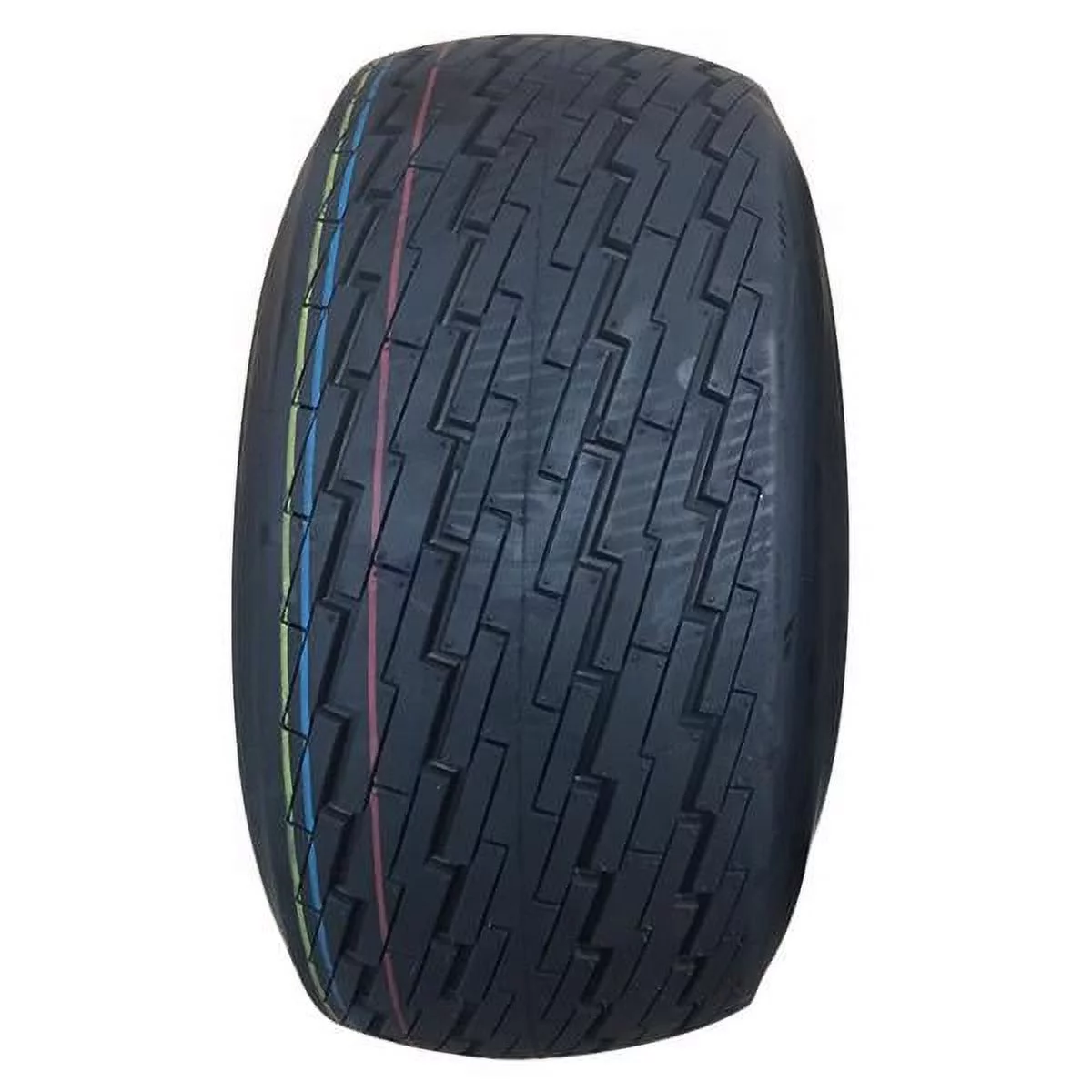 Teledu 18x8.50-8 LRB 4 PR Bias Golf Cart Tires 4 Lug White Wheel QM510