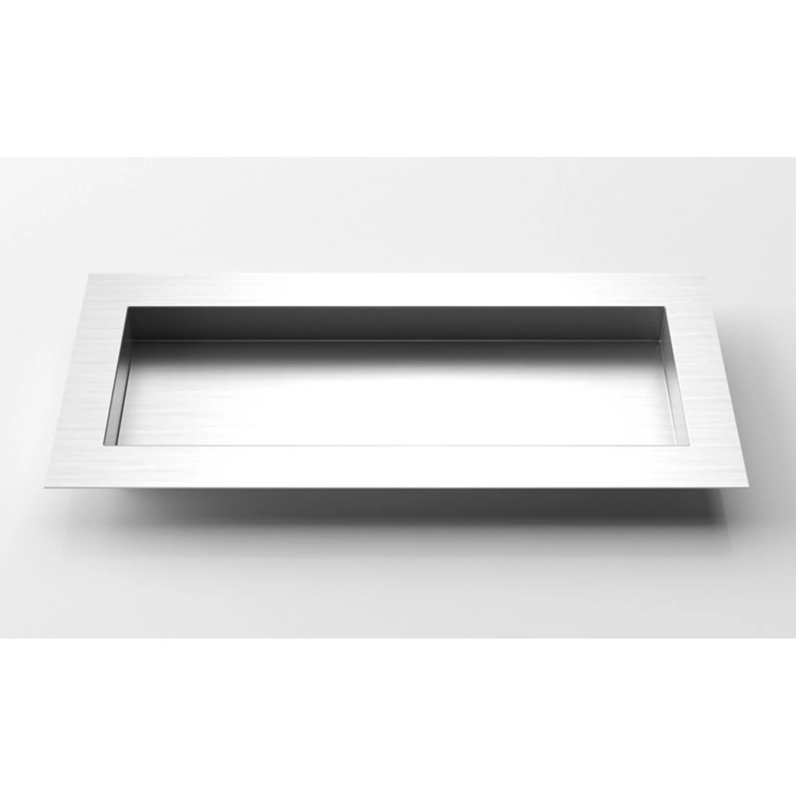 Veradek Geo Series Flat Planter - Stainless Steel