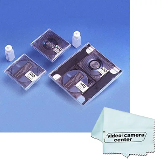 Wet/Dry MD Cleaning Kits with Disc Head and Lens Cleaner+ VCC113 Micro-Fiber Cloth*
