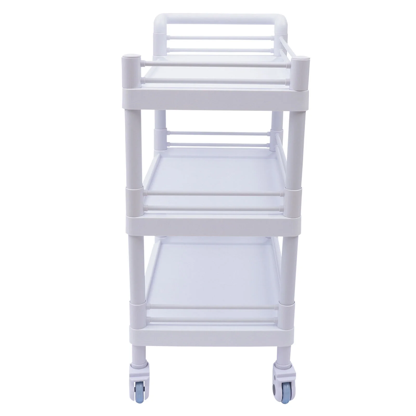 ZhdnBhnos 3 Tier Medical Trolley Dental Lab Salon Mobile Rolling Cart with Lockable Wheels