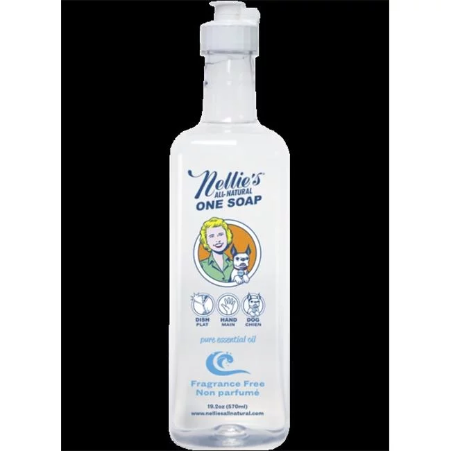 Nellies  One Soap Fragrance Free 570ml Plastic