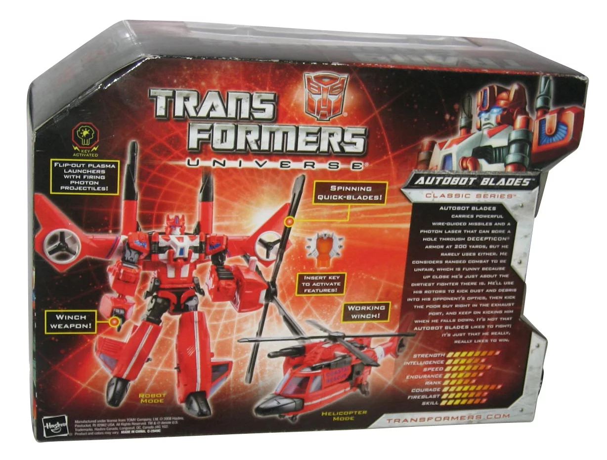 Transformers Universe Autobot Blades (2008) Hasbro Voyager Class Toy Figure