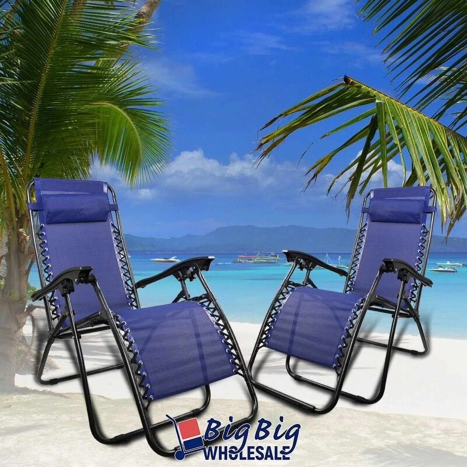 2 Zero Gravity Chairs Folding Lounge Outdoor Recliner Patio Beach Mesh Fabric