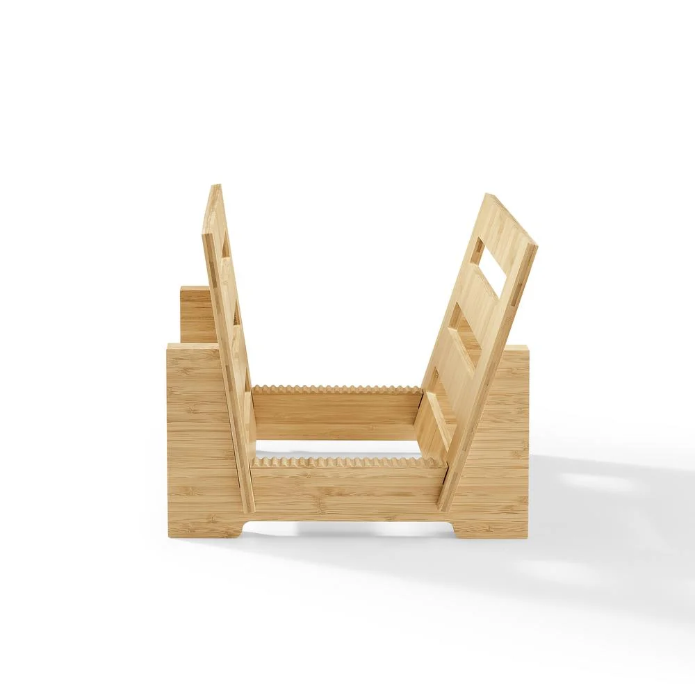 Crosley Furniture Record Storage Display Stand In Bamboo