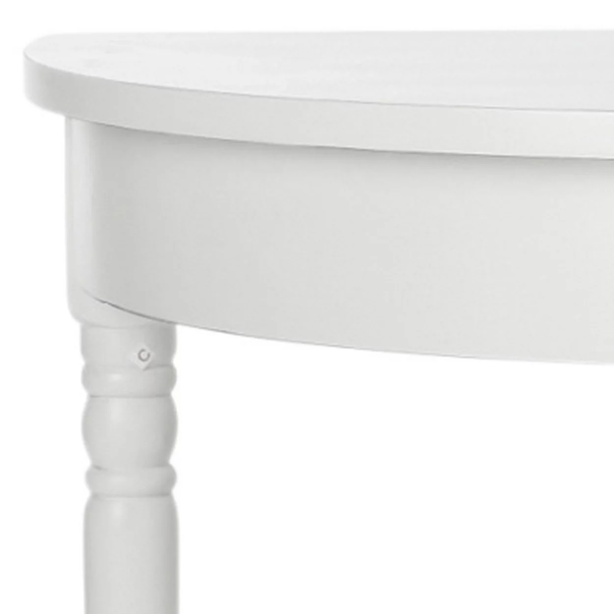 SAFAVIEH Randell Nautical Rustic Demilune Console, Shady White