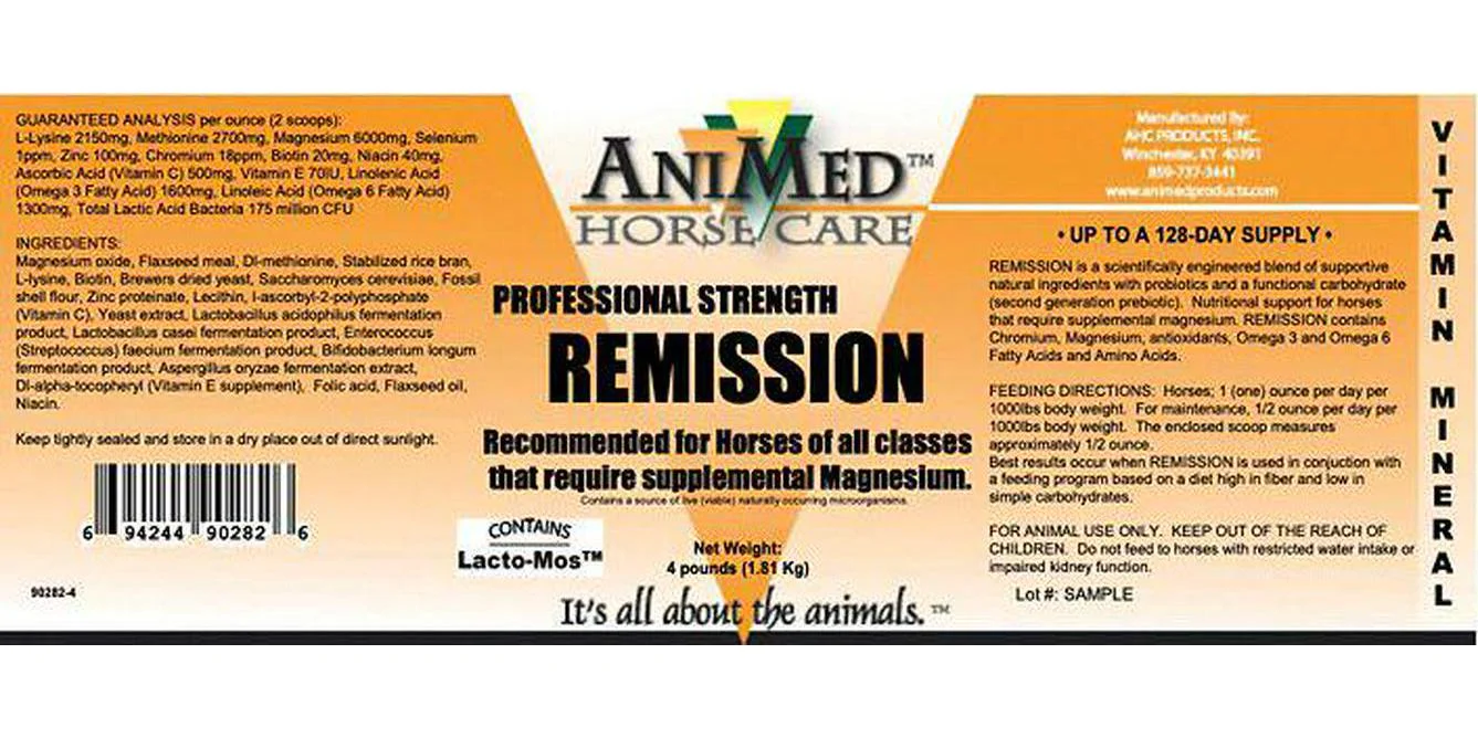 AniMed Remission Horse Supplement, 4 lb.