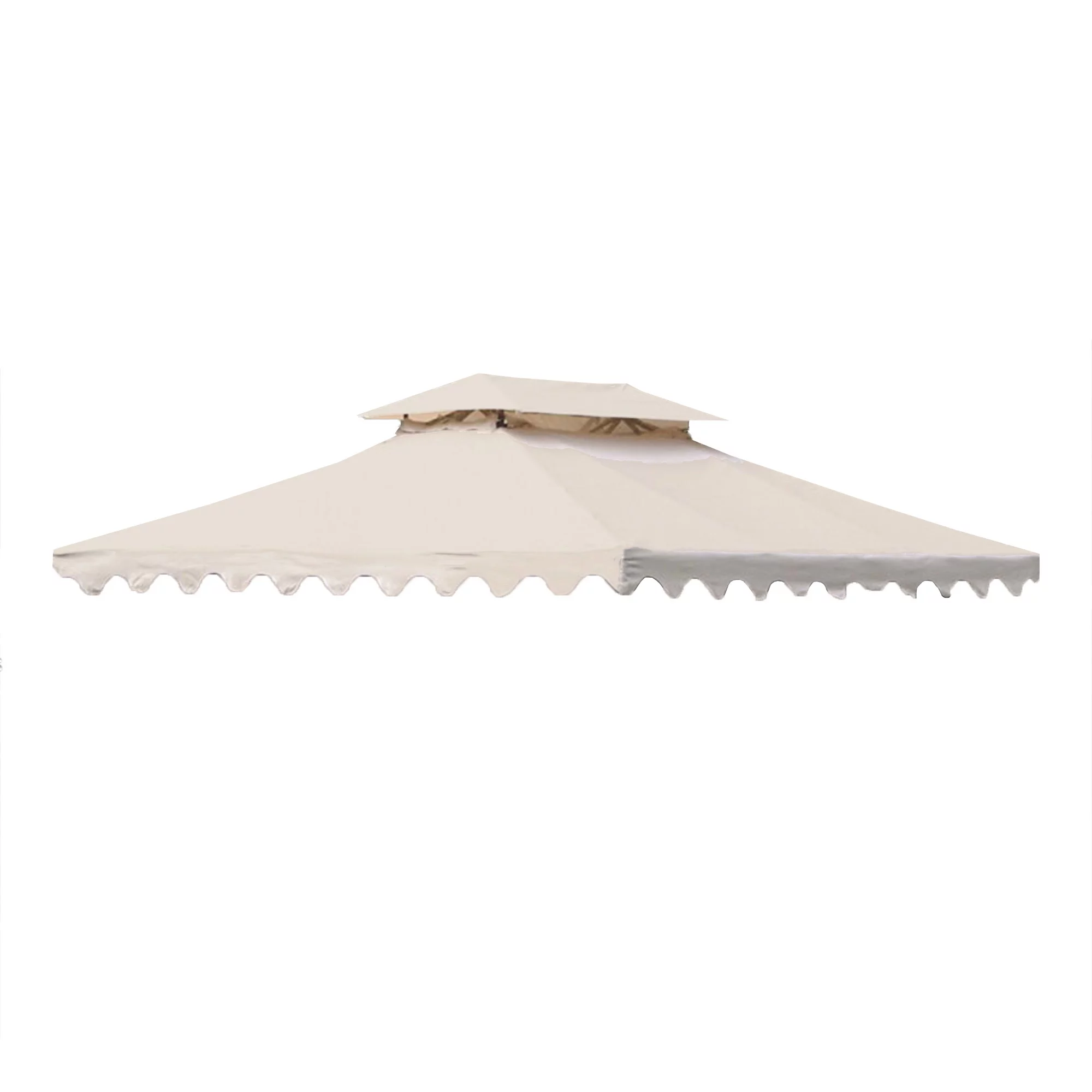 Garden Winds Replacement Canopy Top and Side Mosquito Netting Set for DC America 12 x 12 Scalloped Gazebo - Riplock 350