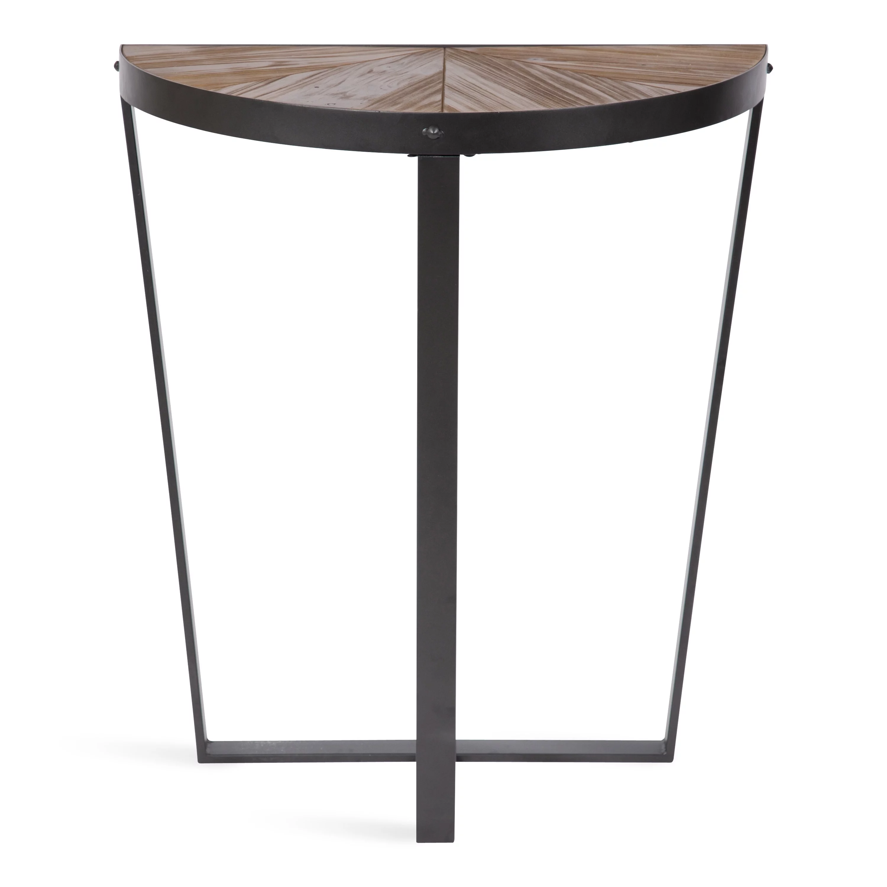 Kate and Laurel Gerhardt Console Table, 26 x 14 x 30, Rustic Brown and Charcoal Gray, Modern Sofa Table