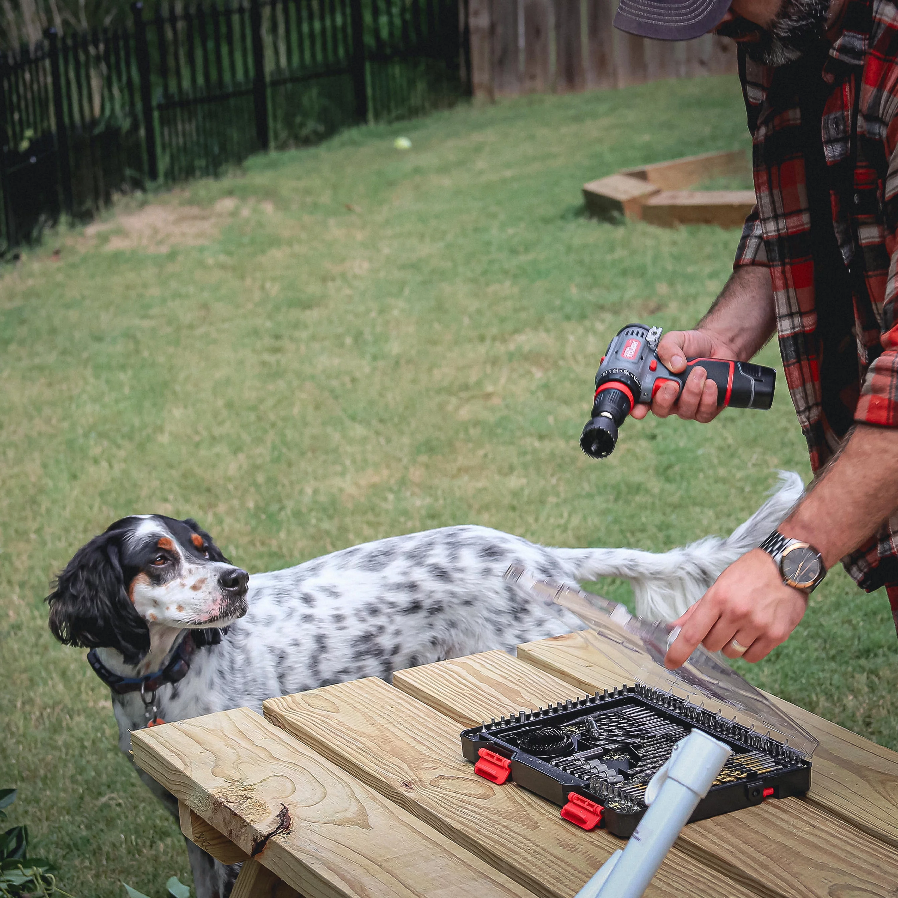 Hyper Tough 12V Max Lithium-Ion 3-in-1 Multi-Head Power Drill Set with 1.5Ah Battery and Charger, 80003