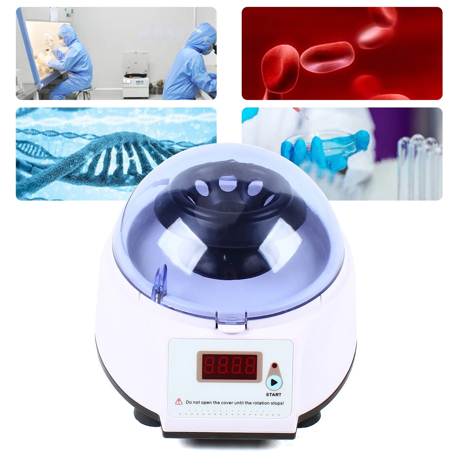 Desktop Electric Lab Laboratory Centrifuge Machine Lab Medical Practice w/Timer and Speed Control Low Speed Mini Centrifuge 4000rpm