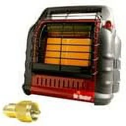 Portable Big Propane Heater With Propane Refill Adapter Bundle (2 Items)