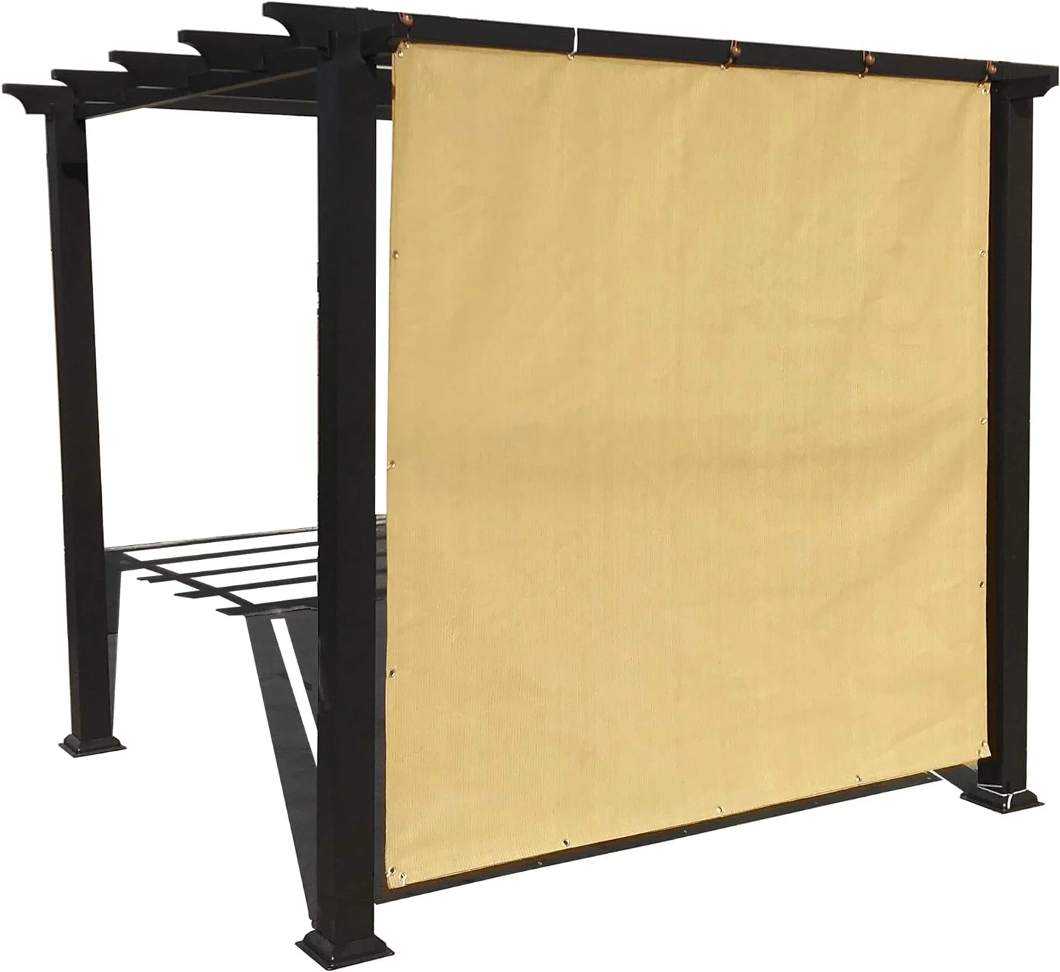 Sun Shade Panel Privacy Screen With Grommets On 4 Sides For Outdoor, Patio, Awning, Window Cover, Pergola (10' X 10', Sand)
