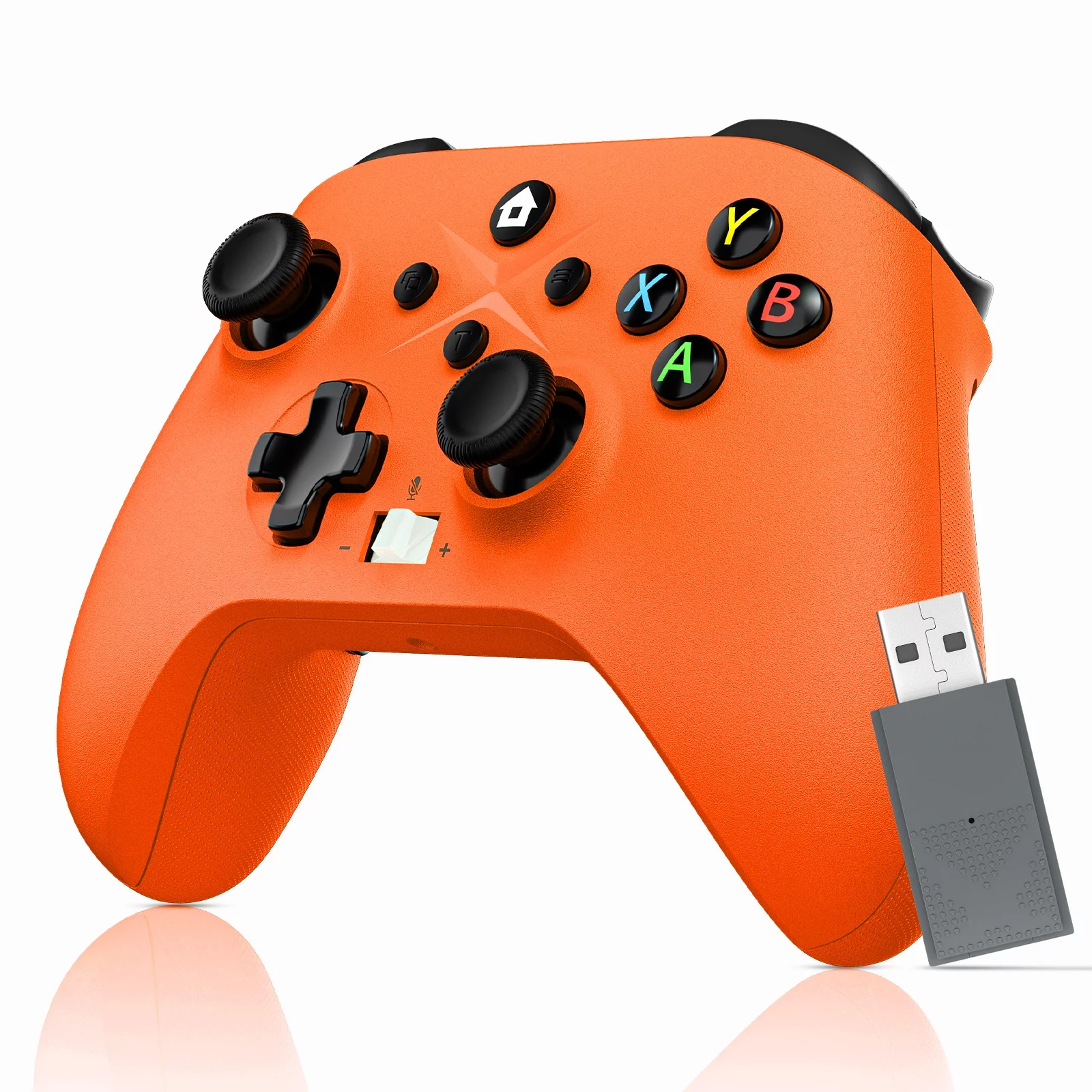 Wireless Xbox Controller for Xbox One, Xbox One X/S, Xbox Series X/S ,Windows PC, Support Button Mapping and Turbo Function (Orange)