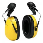 Optime 98 Earmuffs, 23 dB NRR, Yellow, Cap Attached (10 Pack)