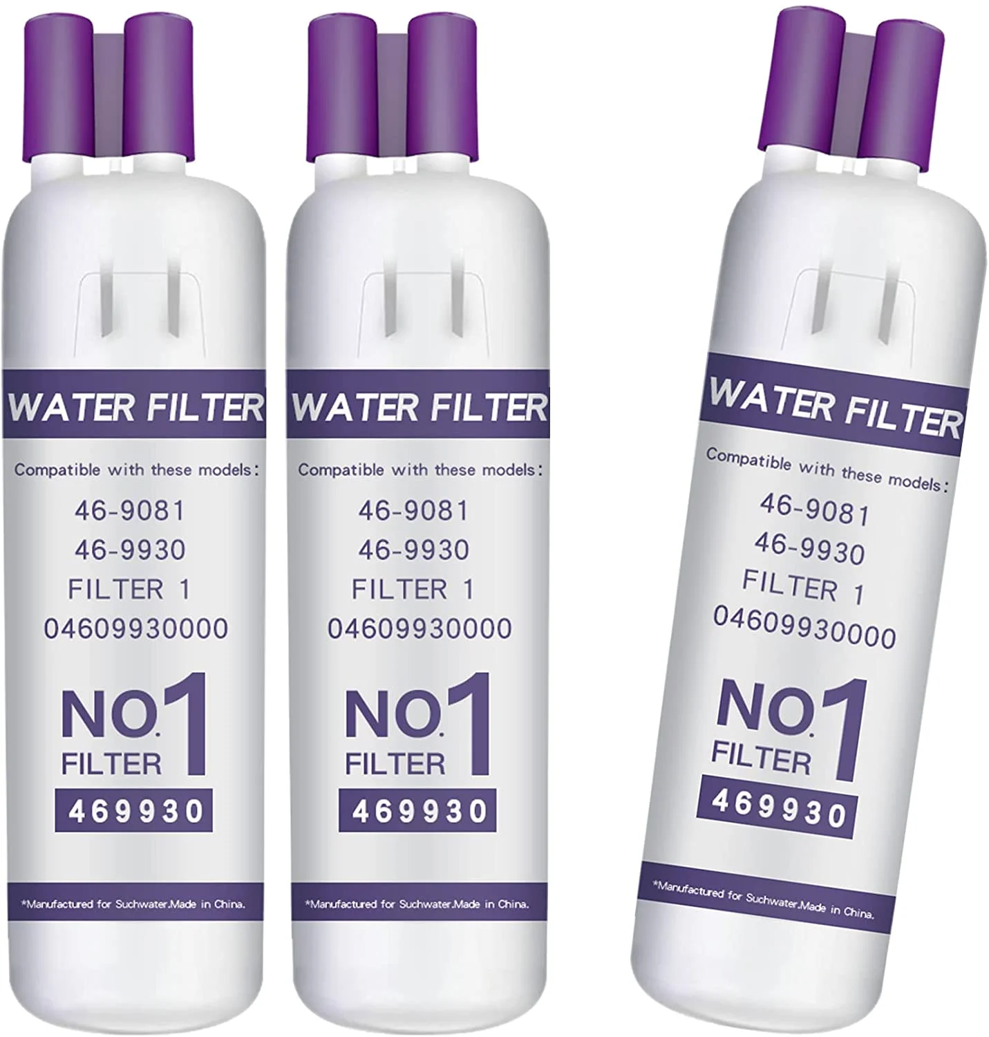 EveryDrop by Whirlpool EDR1RXD1 Ice and Water Filter 3 Pack - White / Purple