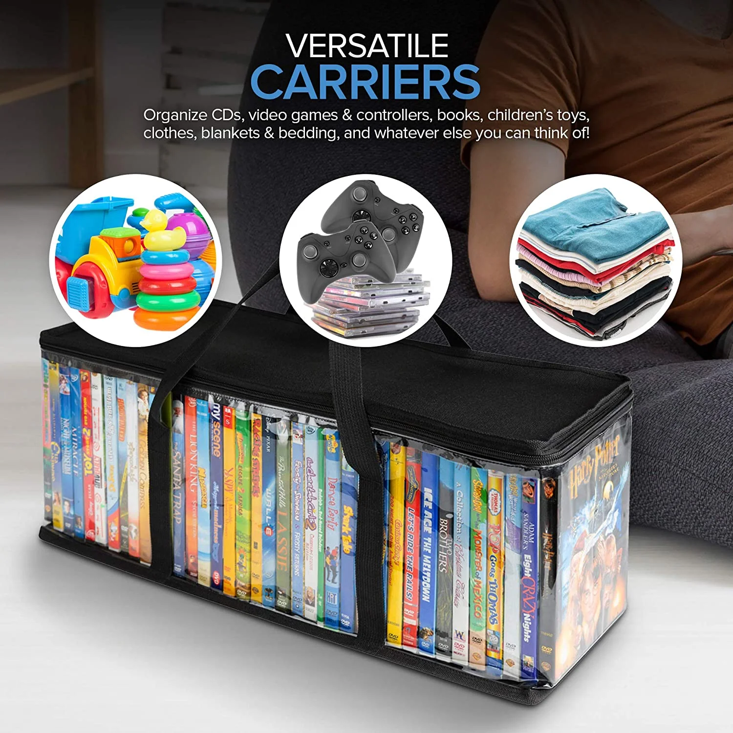 Stock Your Home DVD Storage Bags - 4 Count