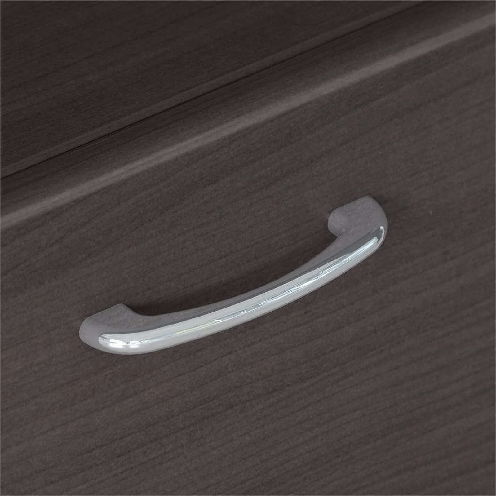 Home Square 2 Piece Engineered Wood Filing Cabinet Set in Heather Gray