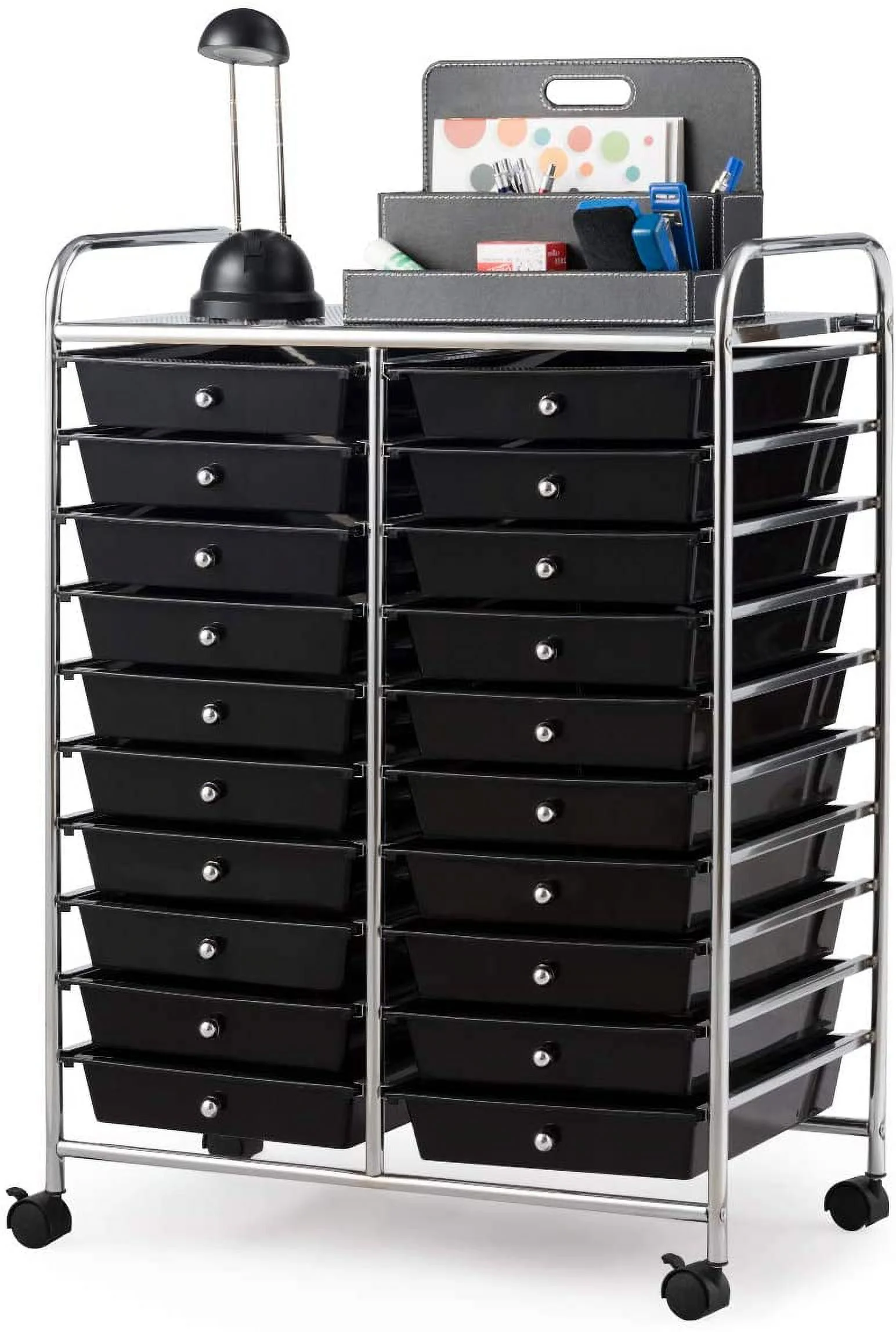 U-SHARE 20 Drawer Rolling Storage Cart Tools Scrapbook Paper Office School Organizer