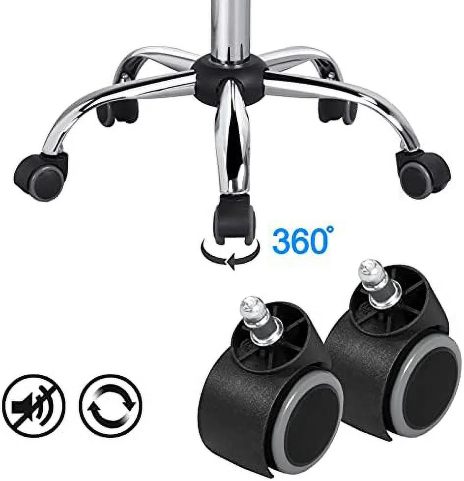 CKPFVY Mid Back Task Chair Low Back Leather Swivel Office/Computer/Desk Chair Retro Armless Ribbed with Wheels Black