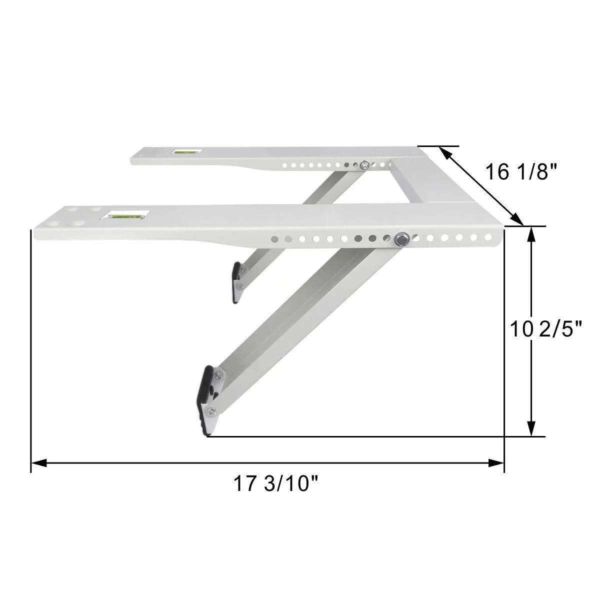 Qualward Air Conditioner Bracket Window AC Support Brackets - Heavy Duty with 2 Arms, Up to 180 lbs for 12000 to 24000 BTU AC Units