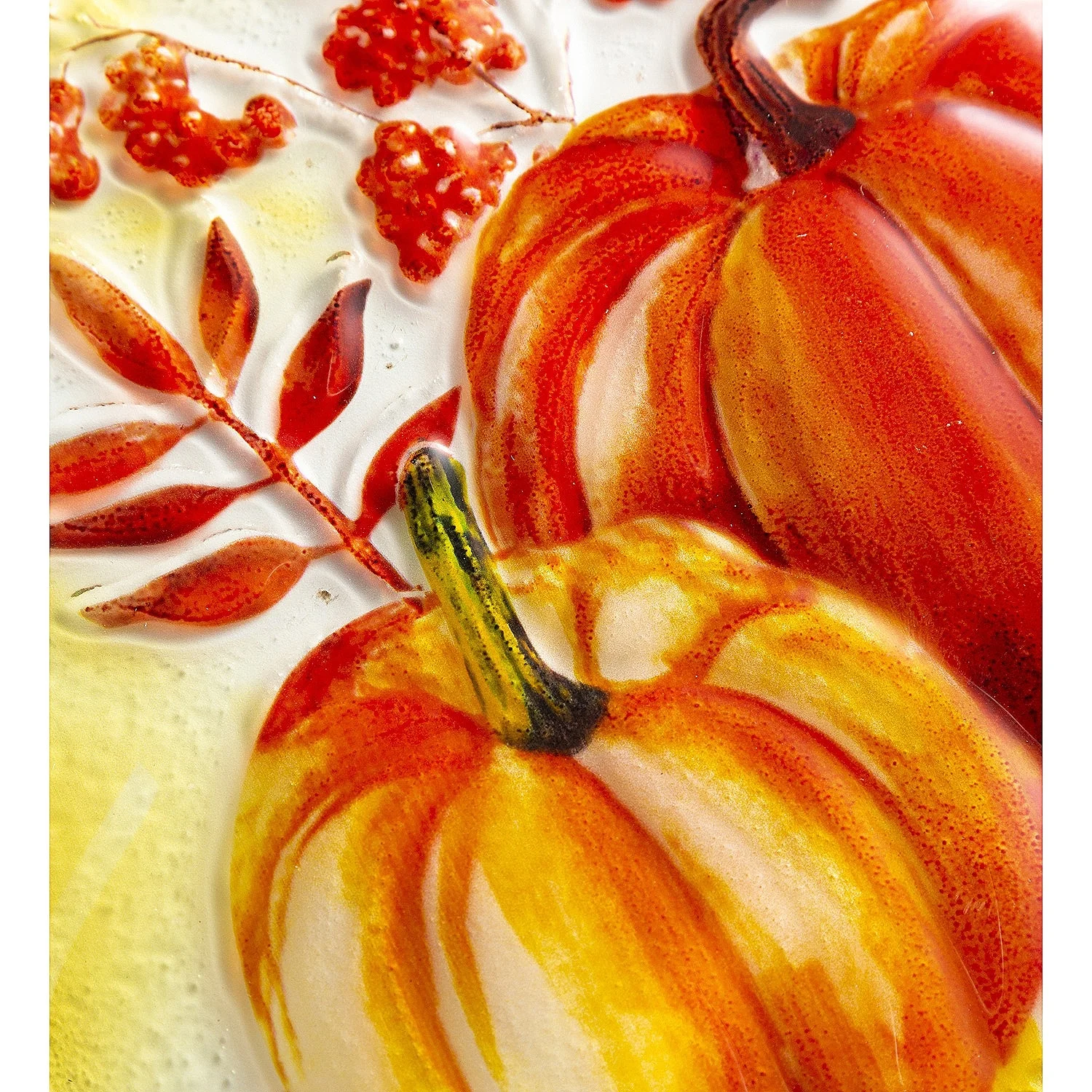 Four Seasons Metal Trellis with Four Painted Glass Inserts and Solar-Powered String Lights